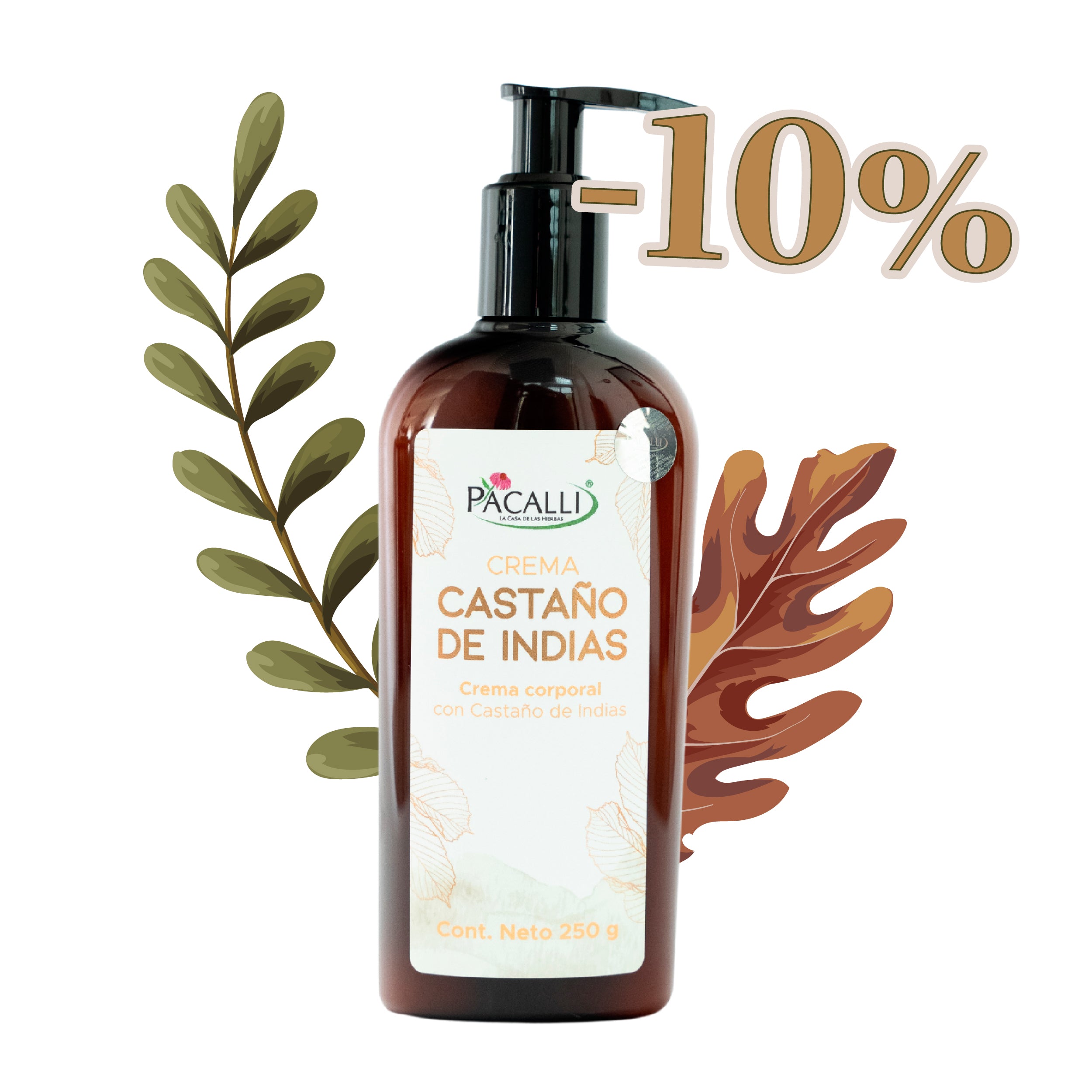 Crema de Castaño de Indias PACALLI · Cuidado para Piernas y Pies · 250 g