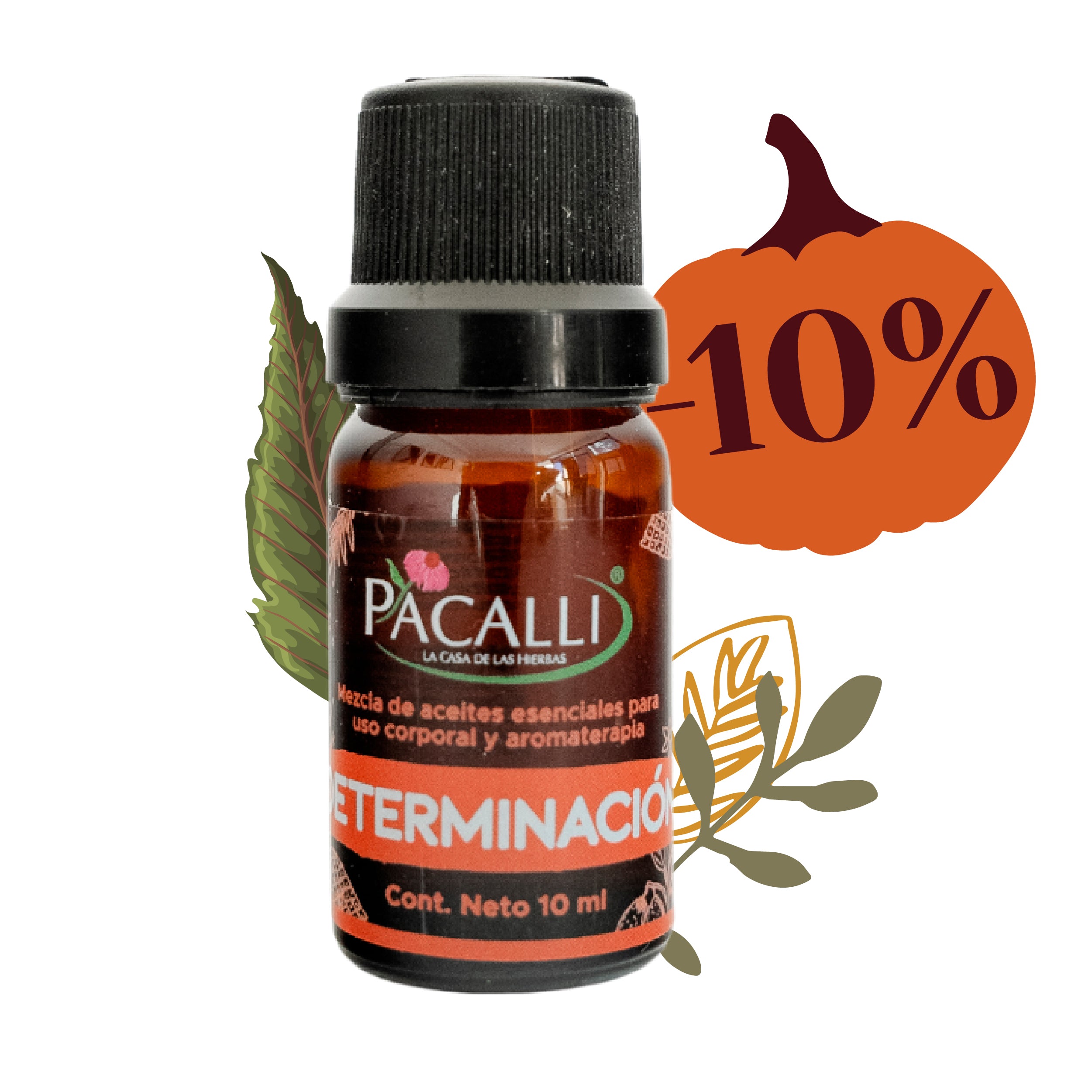 Determinación Mezcla Pura PACALLI · Romero, Pino y Limón · 10 ml
