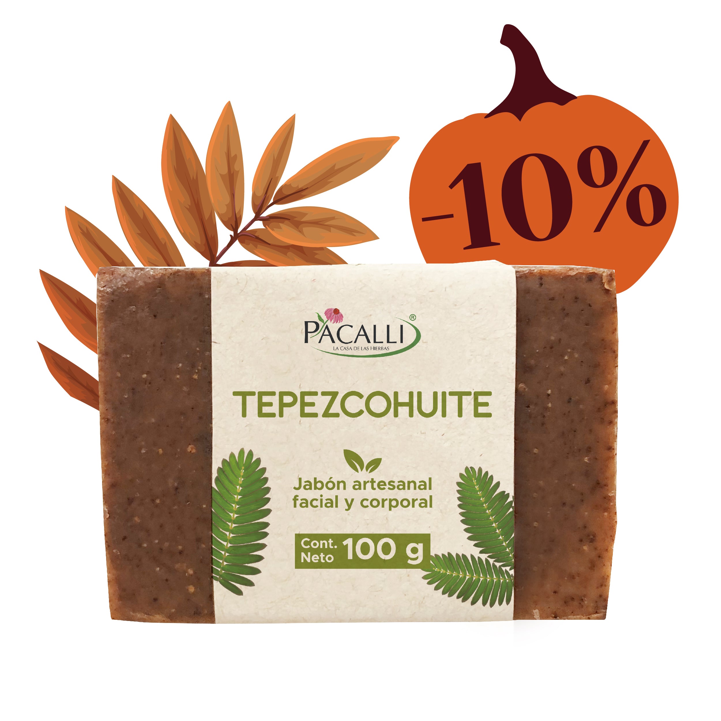 Jabón Artesanal de Tepezcohuite PACALLI · 100 g