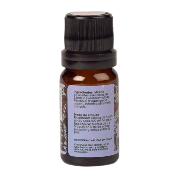 Serenidad Mezcla Pura PACALLI · Sándalo, Patchouli e Incienso · 10 ml