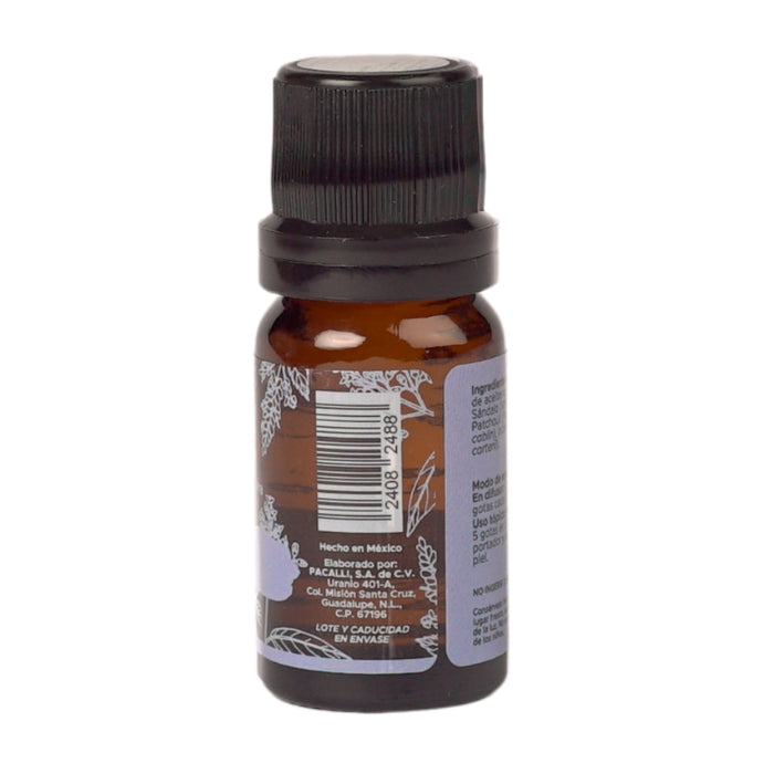 Serenidad Mezcla Pura PACALLI · Sándalo, Patchouli e Incienso · 10 ml