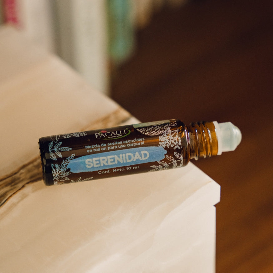 Serenidad Roll On PACALLI · Sándalo, Patchouli e Incienso · 10 ml