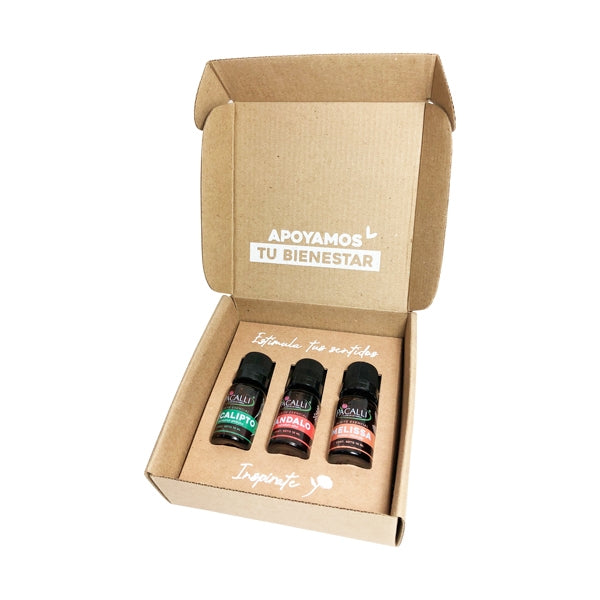 Caja de regalo con listón (Aceites esenciales puros y mezclas)