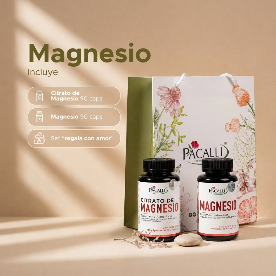 Citrato de Magnesio + Gluconato de Magnesio · Colección Día de las Madres PACALLI