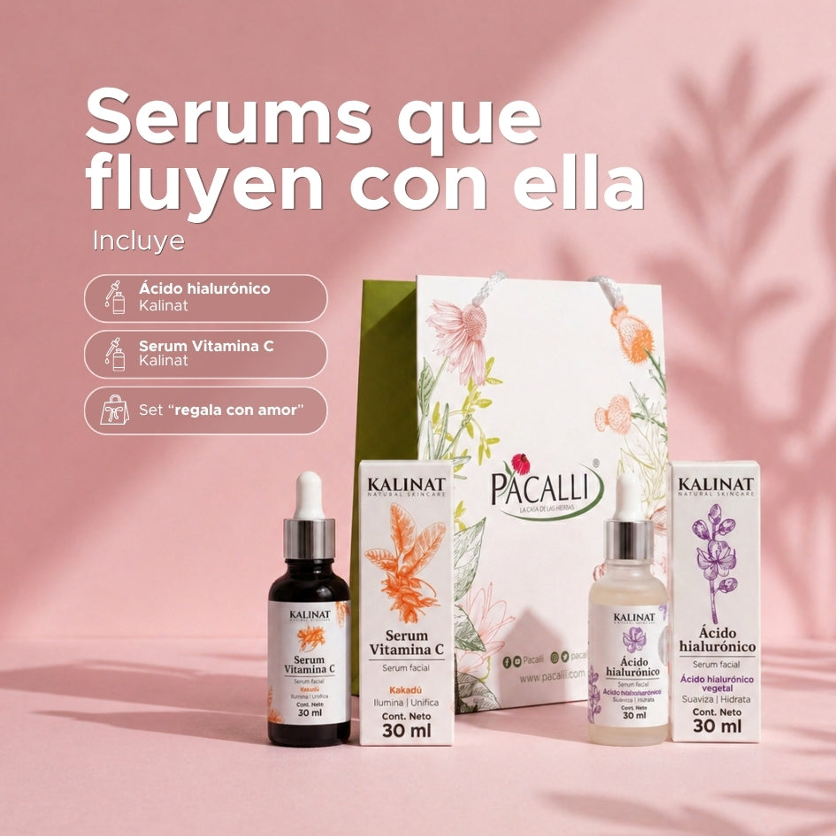 Serums que fluyen con ella · Colección día de las Madres PACALLI
