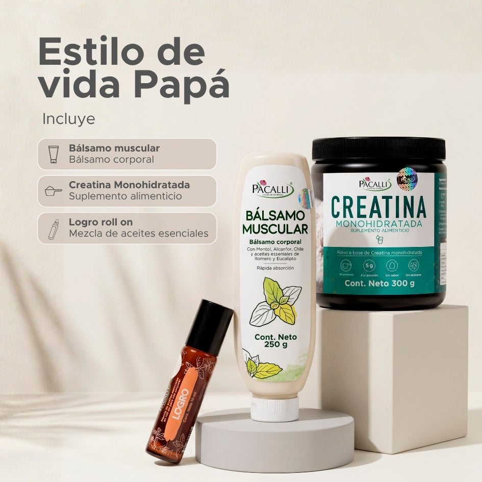 Kit estilo de vida papá · Colección día del Padre PACALLI