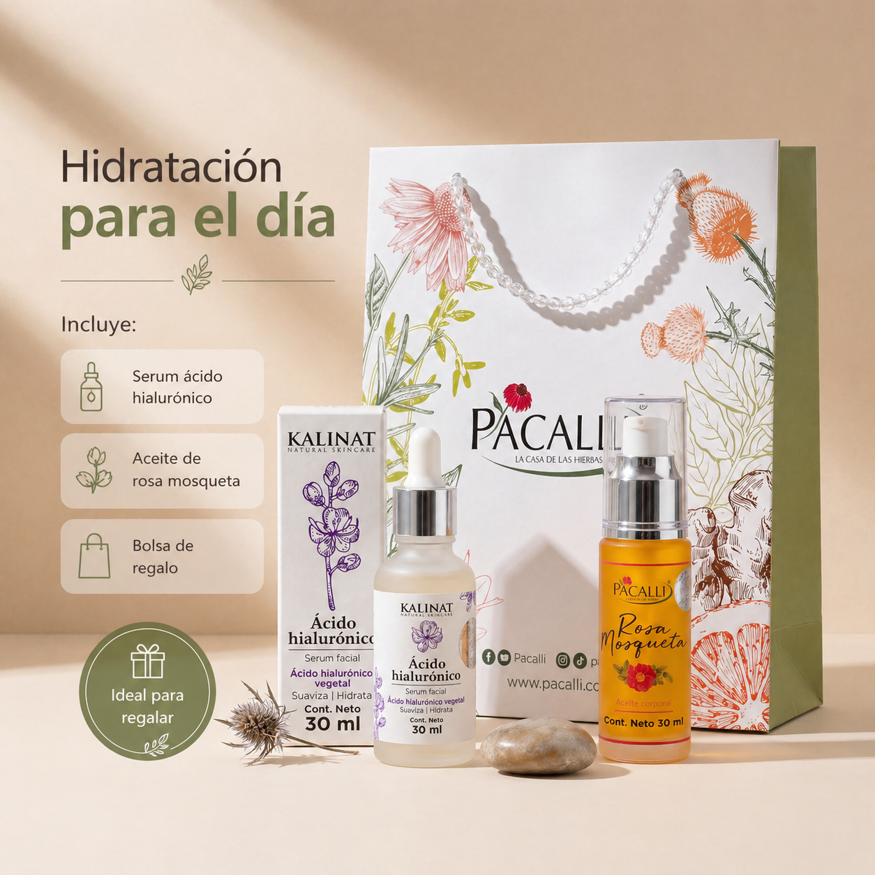 Hidratación para el día · Colección día de las Madres PACALLI