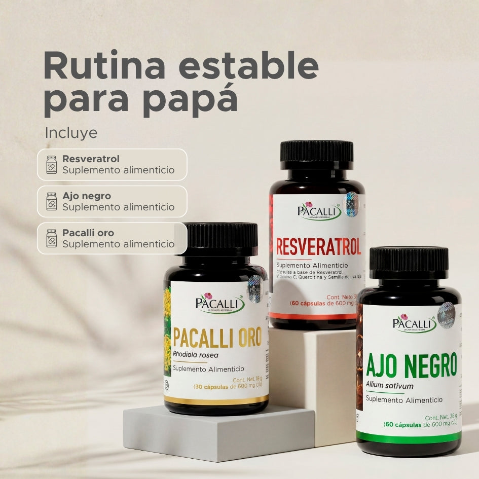 Rutina estable para Papá · Colección día del Padre PACALLI