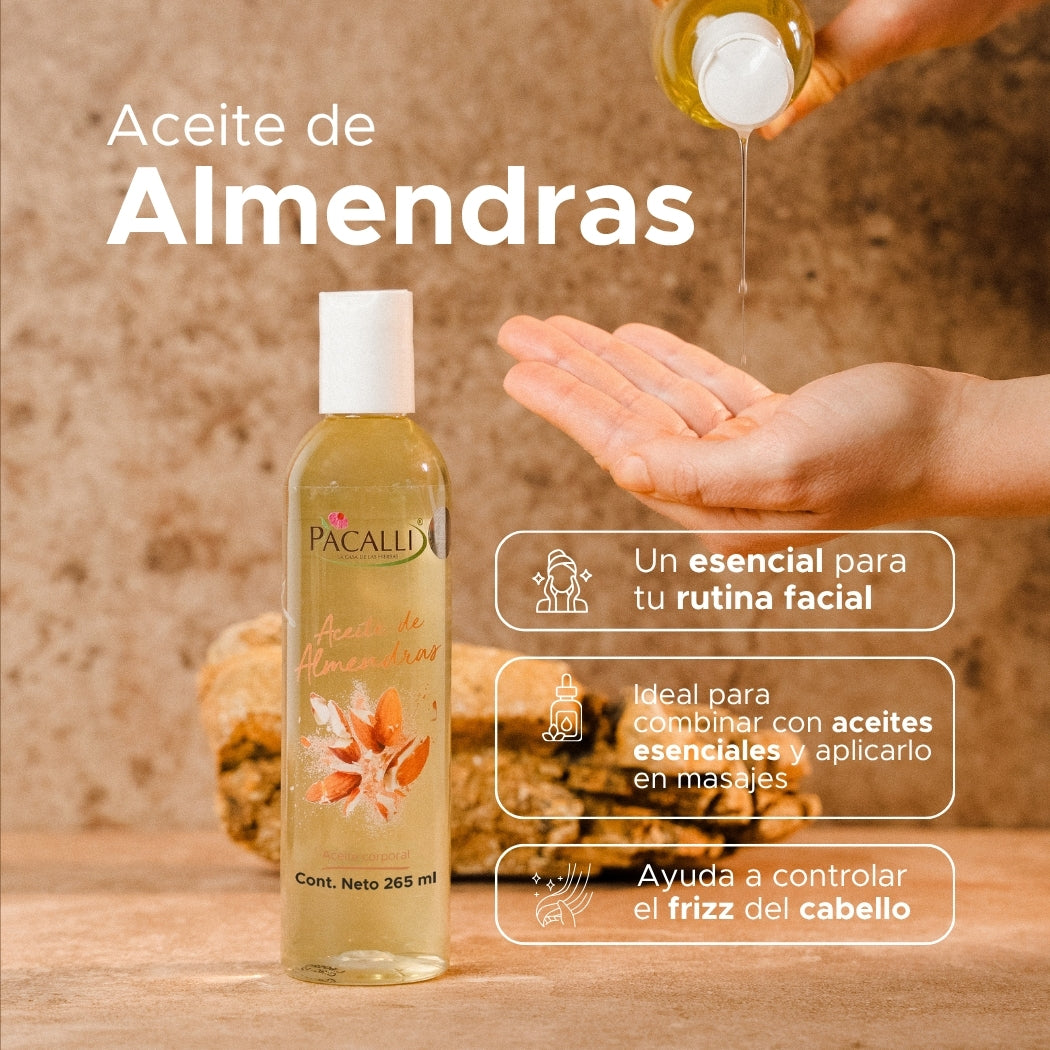 Aceite de Almendras PACALLI · Hidratación y Suavidad · 265 ml