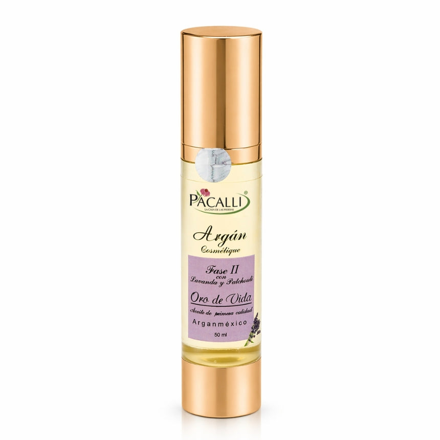 Aceite de Argán Fase II con Aceite Esencial de Lavanda y Patchouli · Hidratación y Cuidado · 50 ml
