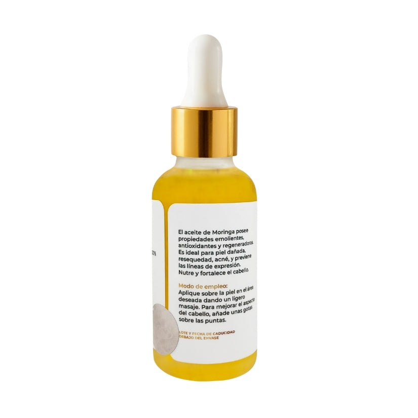 Aceite de Moringa PACALLI · Prensado en Frío y Cuidado · 30 ml