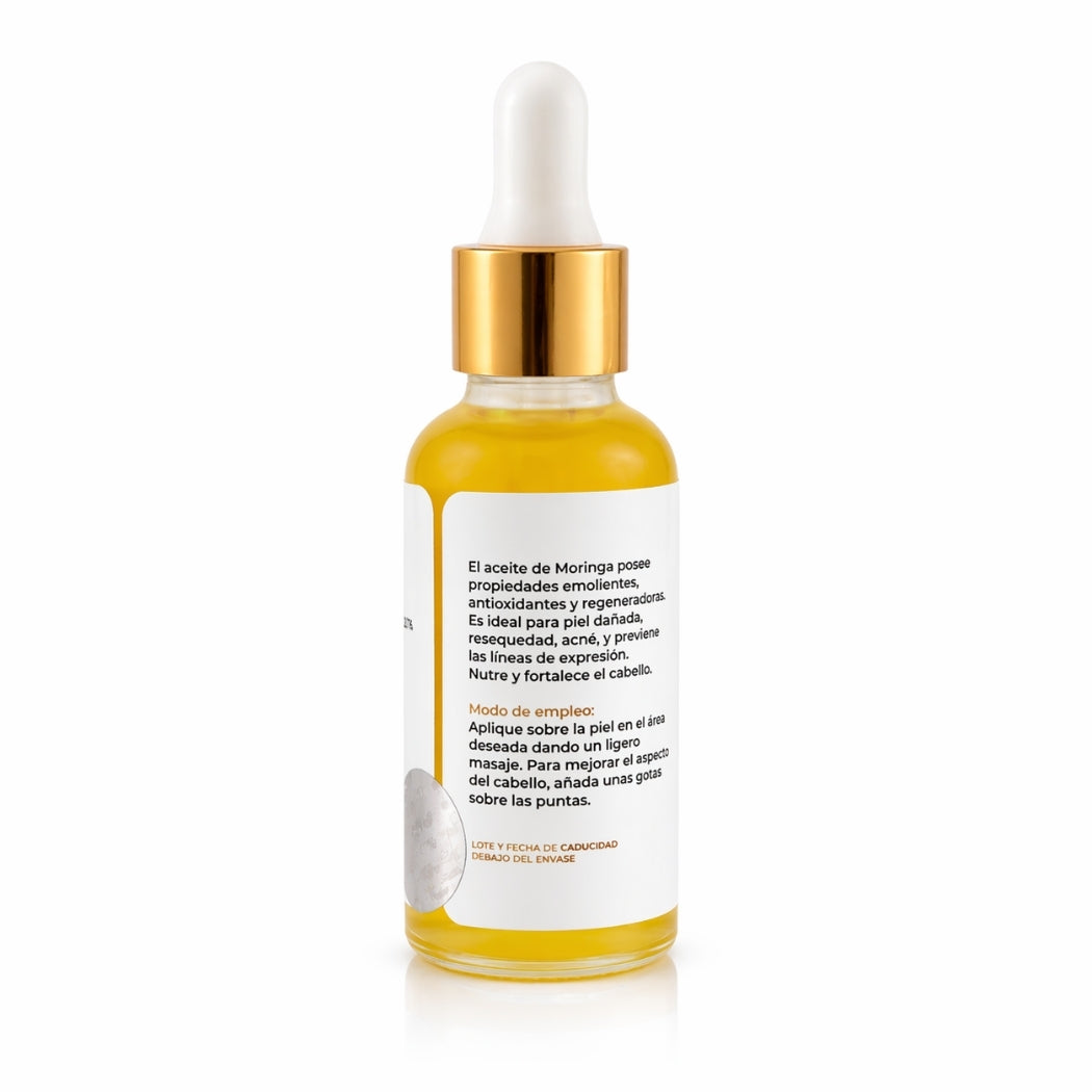 Aceite de Moringa PACALLI · Prensado en Frío y Cuidado · 30 ml