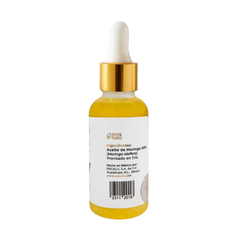 Aceite de Moringa PACALLI · Prensado en Frío y Cuidado · 30 ml