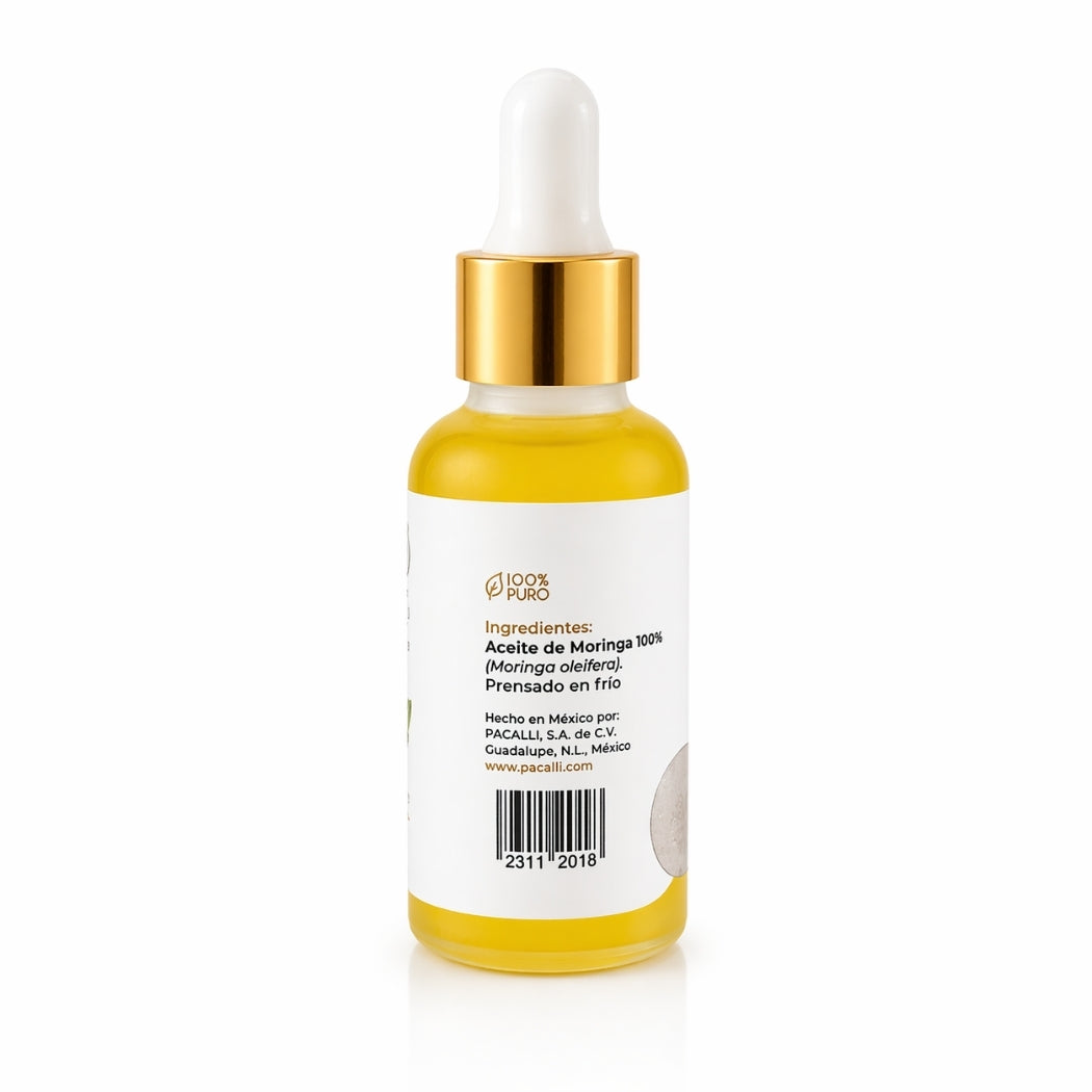 Aceite de Moringa PACALLI · Prensado en Frío y Cuidado · 30 ml