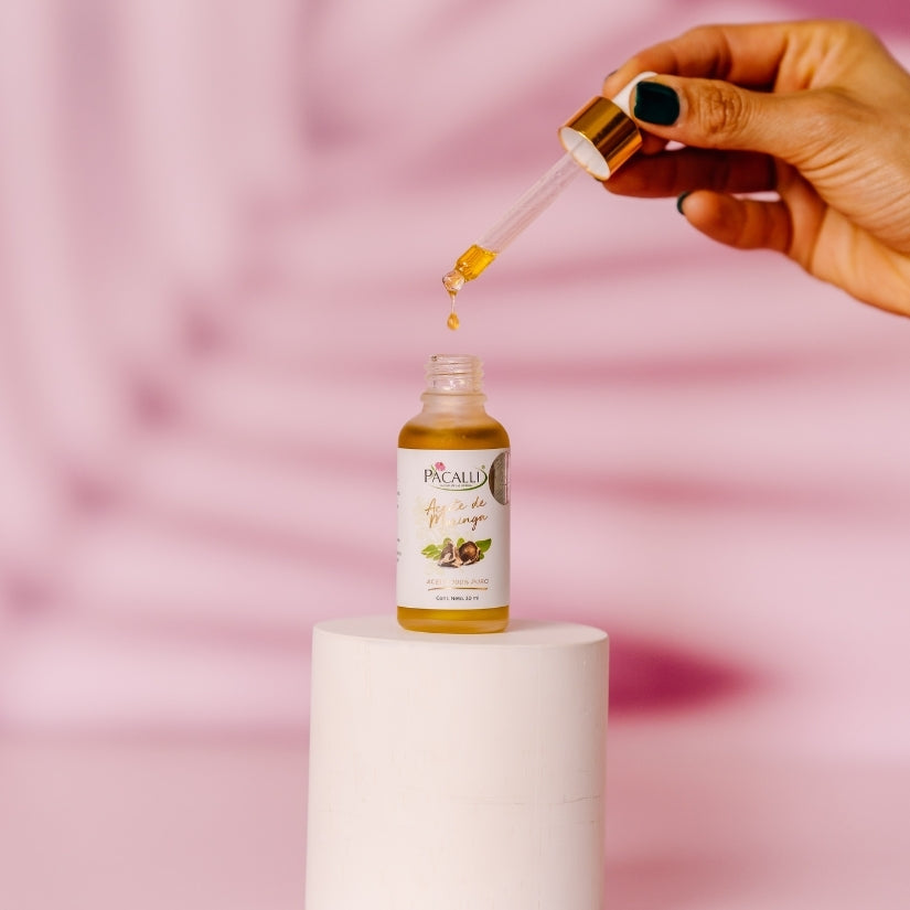 Aceite de Moringa PACALLI · Prensado en Frío y Cuidado · 30 ml
