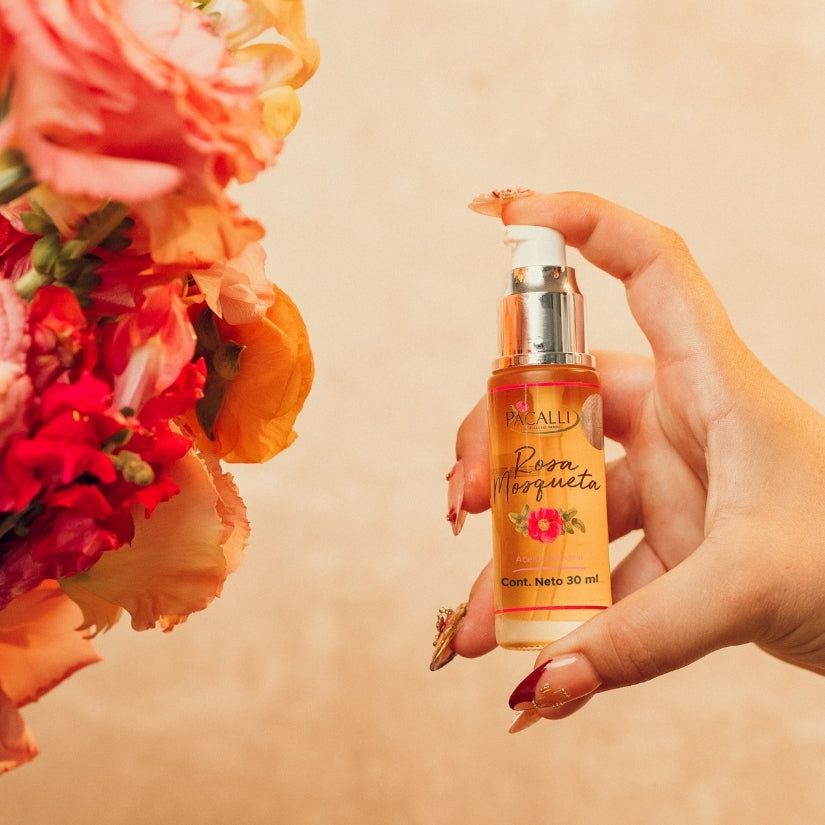 Aceite de Rosa Mosqueta PACALLI · Pureza de Origen Natural y Cuidado · 30 ml