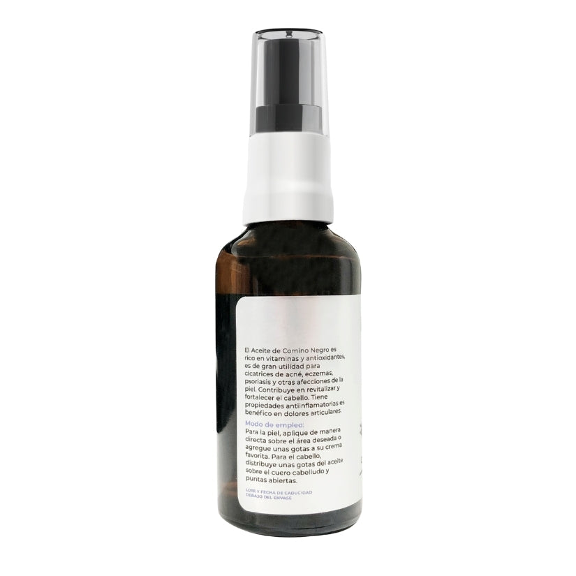 Aceite de Comino Negro PACALLI · Prensado en Frío y Cuidado de Origen Natural · 50 ml