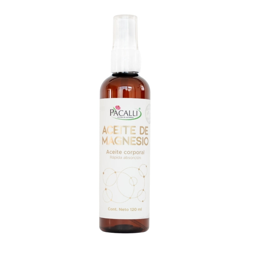 Aceite de Magnesio PACALLI · Cloruro de Magnesio · 120 ml