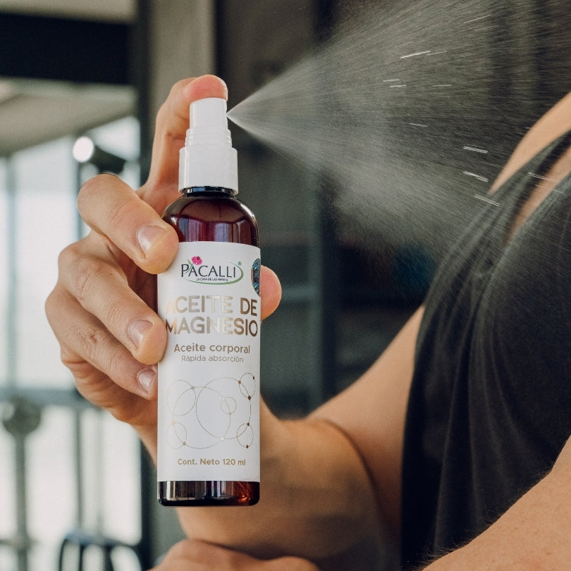 Aceite de Magnesio PACALLI · Cloruro de Magnesio · 120 ml