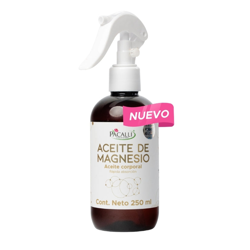 Aceite de Magnesio PACALLI · Cloruro de Magnesio · 250 ml