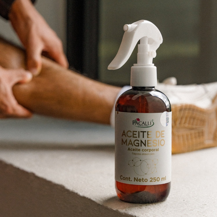 Aceite de Magnesio PACALLI · Cloruro de Magnesio · 250 ml
