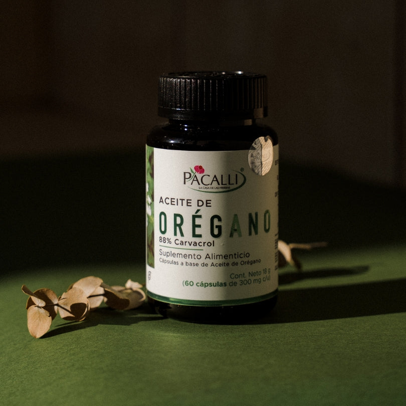 Aceite de orégano (88% carvacrol) · 60 caps