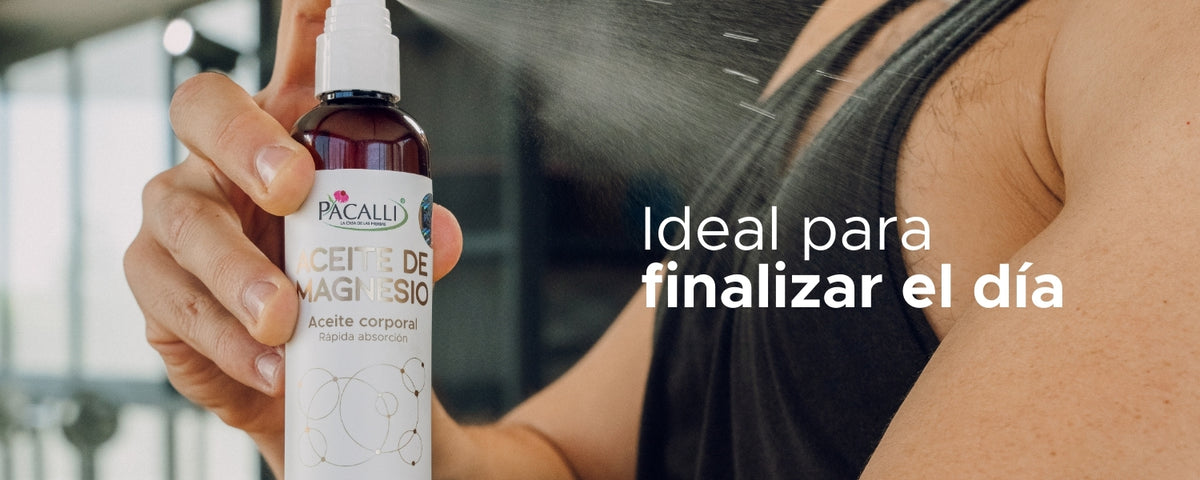 Aceite de Magnesio PACALLI · Cloruro de Magnesio · 120 ml