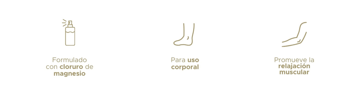 Aceite de Magnesio PACALLI · Cloruro de Magnesio · 120 ml
