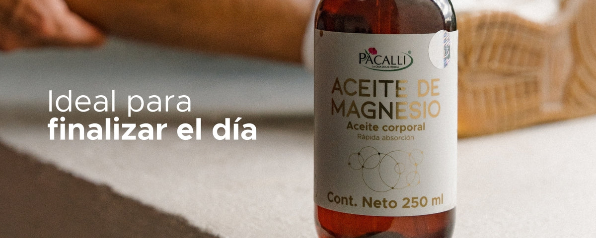 Aceite de Magnesio PACALLI · Cloruro de Magnesio · 250 ml