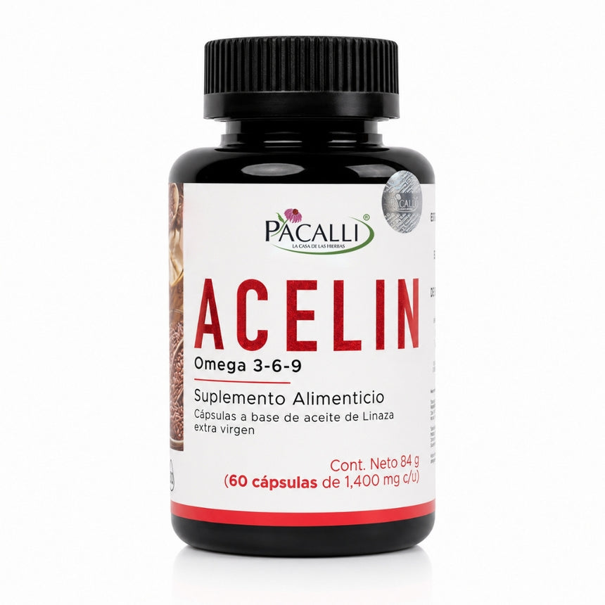 ACELIN | Omega 3-6-9 de Aceite de Linaza | 1400 mg · 60 caps
