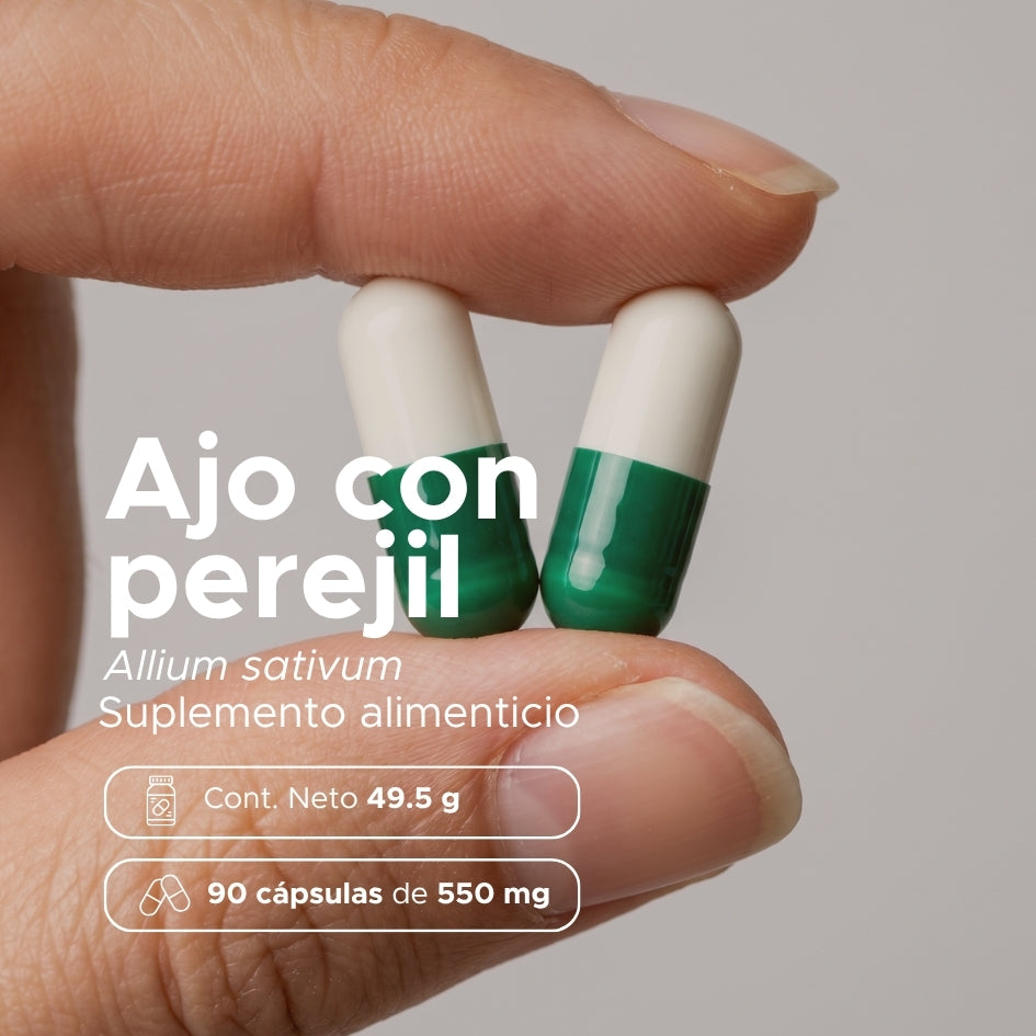 Ajo con perejil · 90 Caps