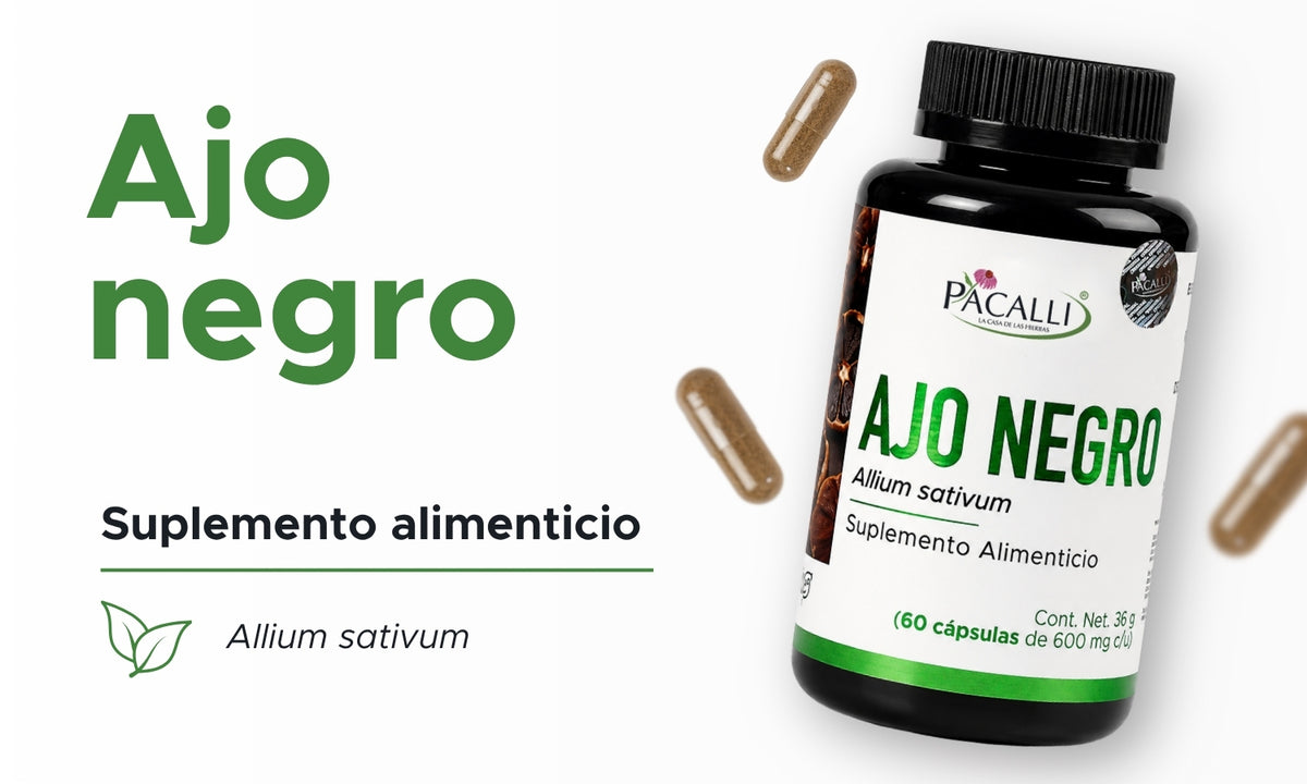 Ajo Negro | Bulbo en polvo | 600 mg · 60 caps