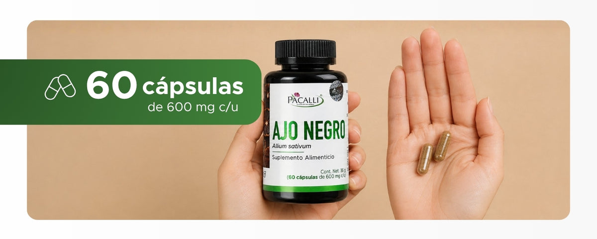 Ajo Negro | Bulbo en polvo | 600 mg · 60 caps