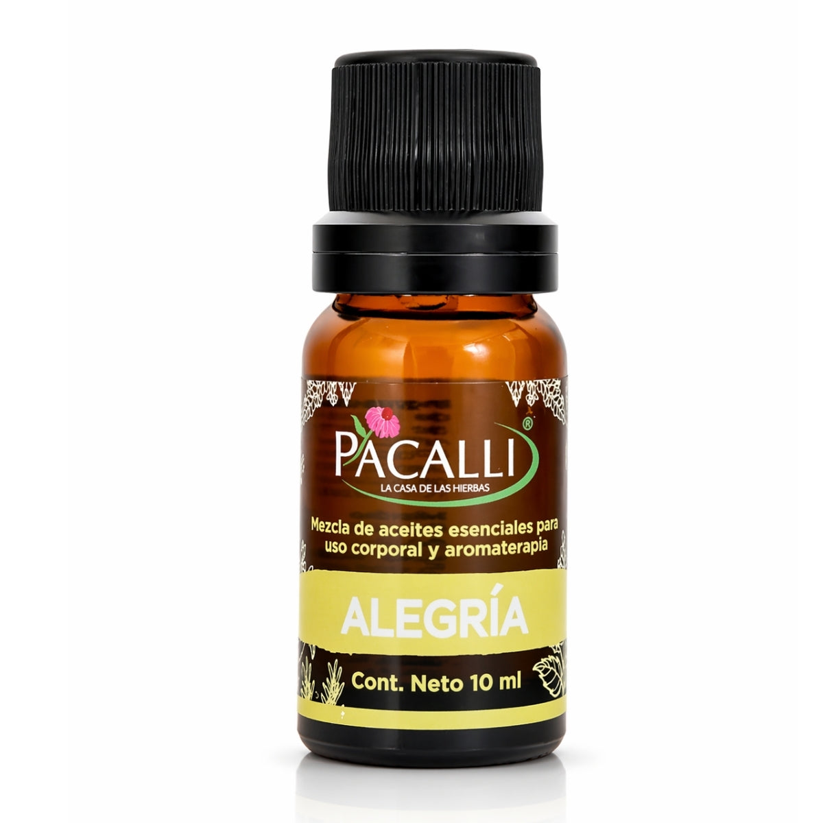 Alegría Mezcla Pura · Romero, Patchouli, Jengibre y Bergamota · 10 ml