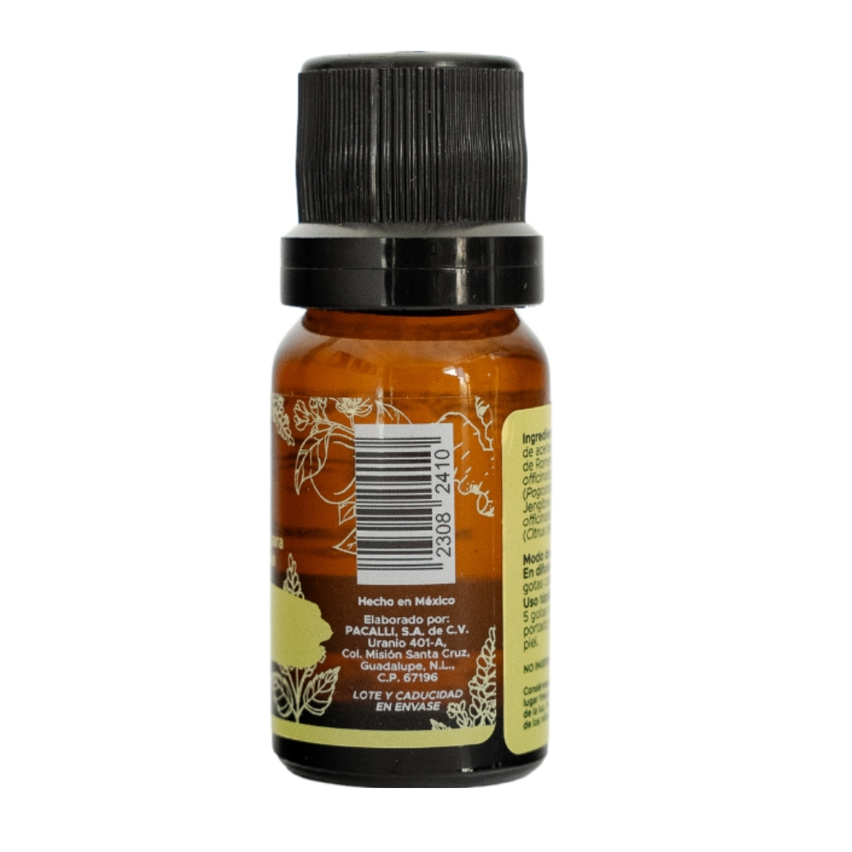 Alegría Mezcla Pura PACALLI · Romero, Patchouli, Jengibre y Bergamota · 10 ml