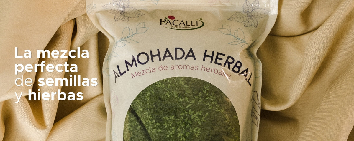 Almohada Herbal PACALLI · Mezcla de Semillas y Hierbas · 720 g