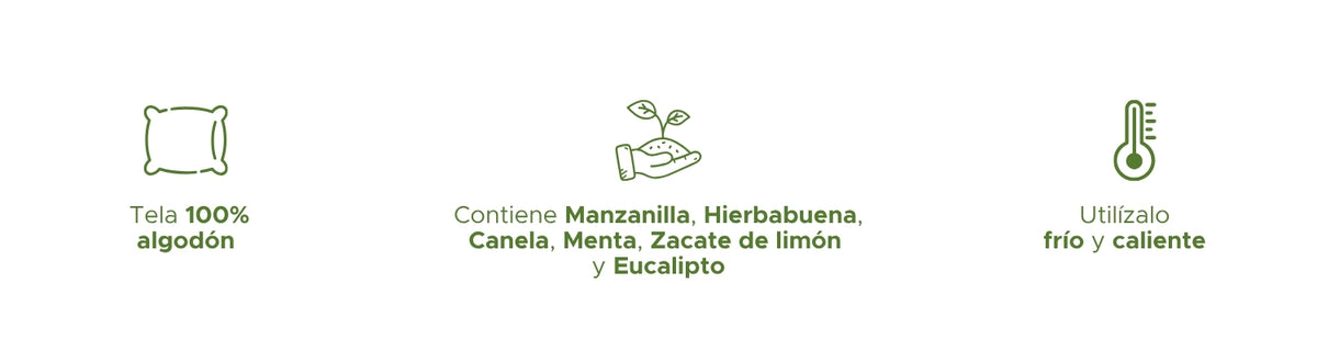 Almohada Herbal PACALLI · Mezcla de Semillas y Hierbas · 720 g