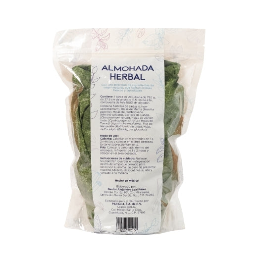 Almohada Herbal PACALLI · Mezcla de Semillas y Hierbas · 720 g
