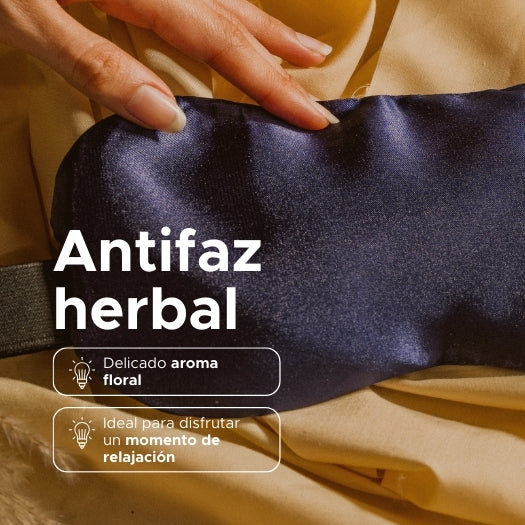 Antifaz Herbal PACALLI · Semillas de Linaza y Flores de Lavanda · 160 g