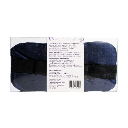 Antifaz Herbal PACALLI · Semillas de Linaza y Flores de Lavanda · 160 g