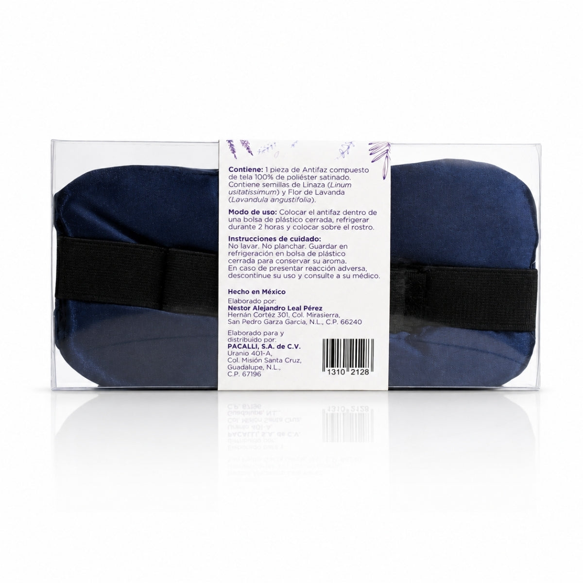 Antifaz Herbal PACALLI · Semillas de Linaza y Flores de Lavanda · 160 g