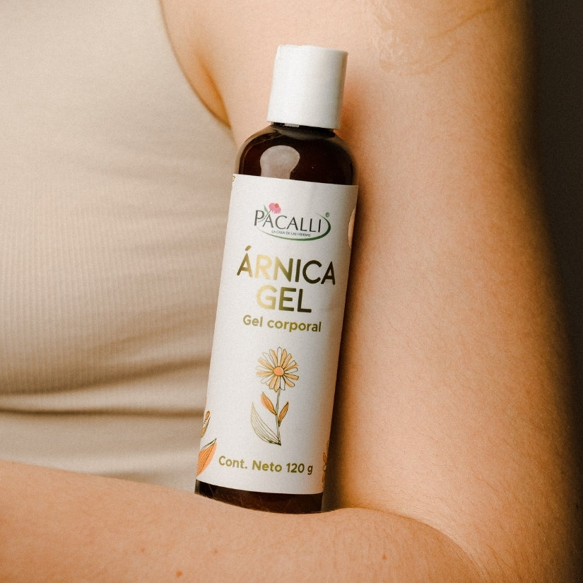 Gel de Árnica PACALLI · Extracto de Árnica, Mentol y Alcanfor · 120 g