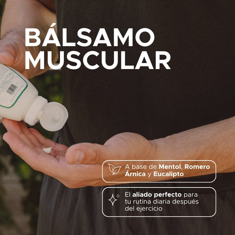 Bálsamo Muscular PACALLI · Fórmula con Aceites Esenciales y Extractos de Origen Natural · 250 g