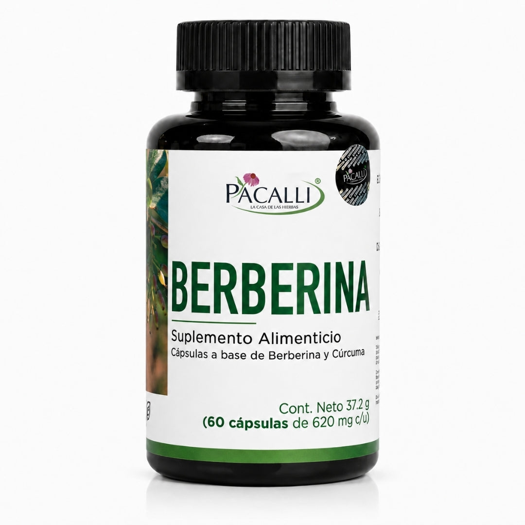 Berberina | Berberis aristata con Cúrcuma | 620 mg · 60 caps