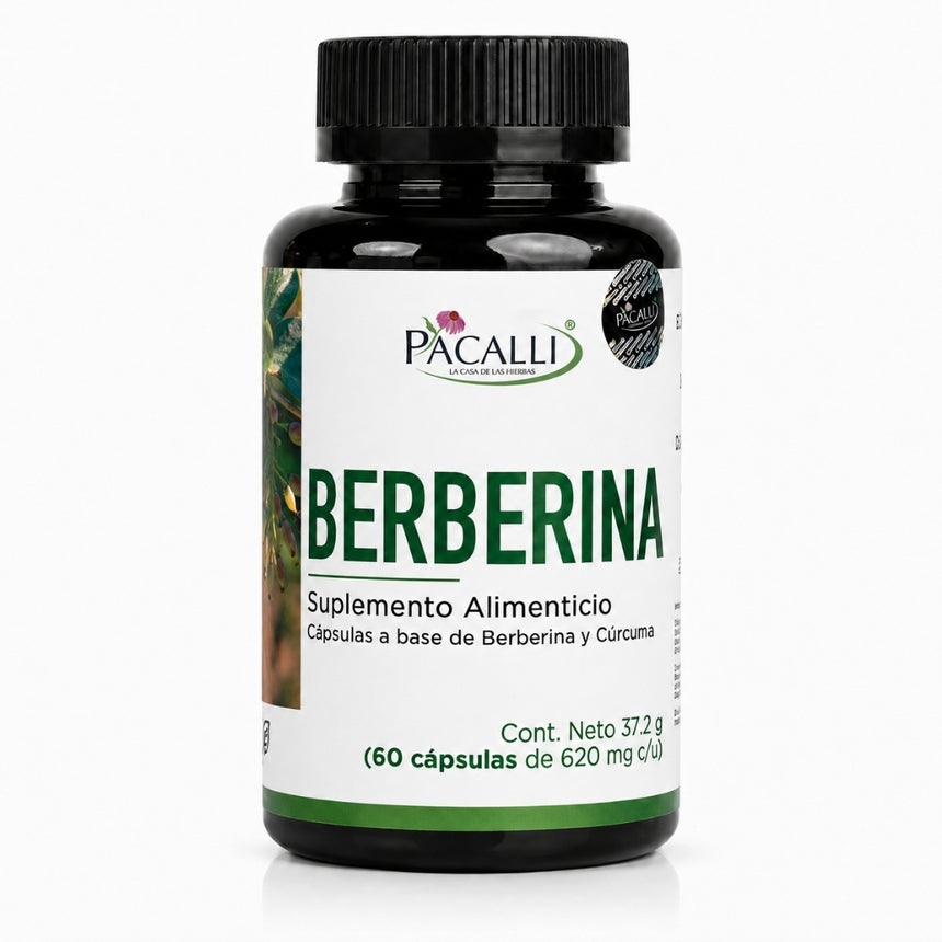 Berberina | Berberis aristata con Cúrcuma | 620 mg · 60 caps