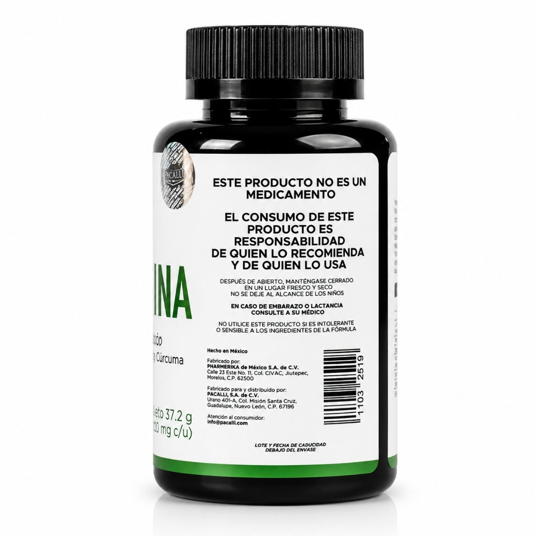 Berberina | Berberis aristata con Cúrcuma | 620 mg · 60 caps