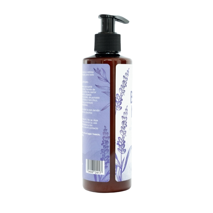 Crema Body Milk Lavanda PACALLI · Crema Corporal Con Aroma a Lavanda · 230 g