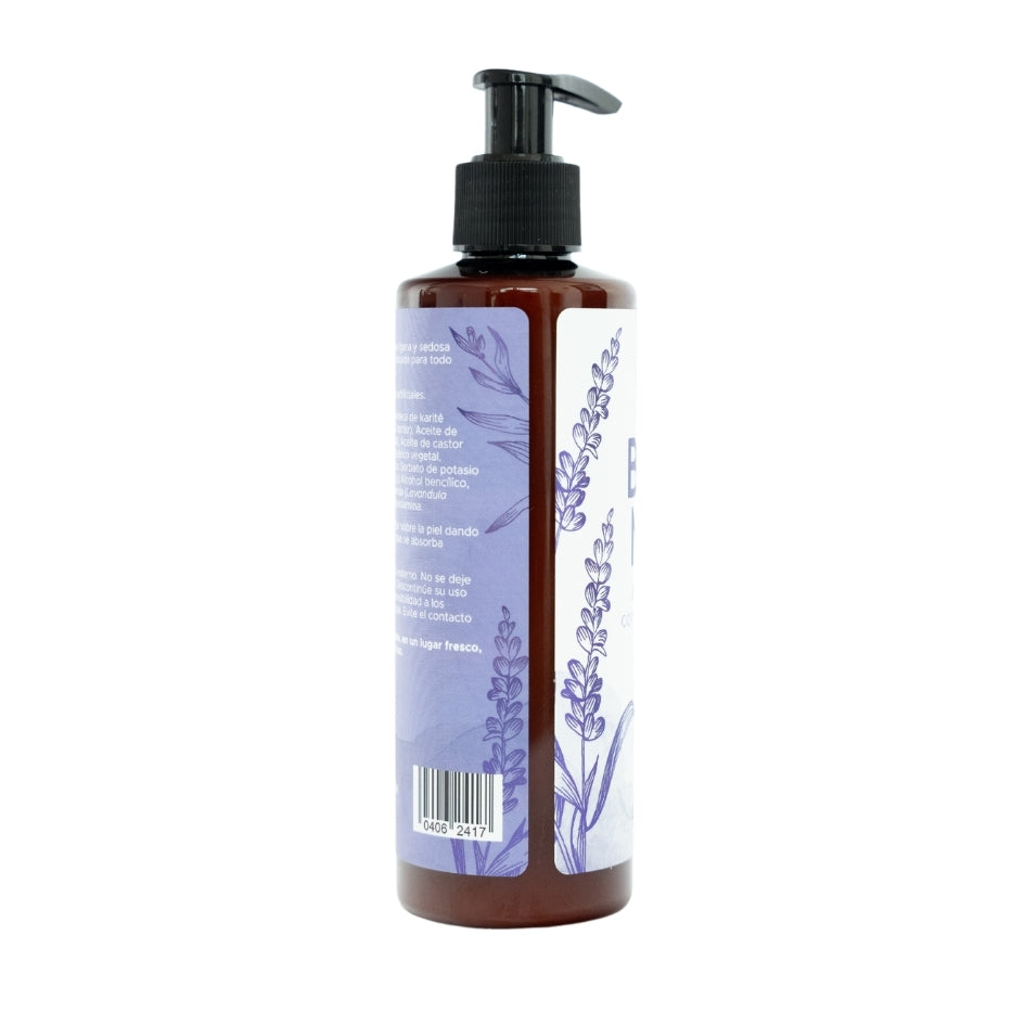 Crema Body Milk Lavanda PACALLI · Crema Corporal Con Aroma a Lavanda · 230 g