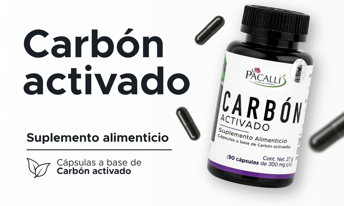 Carbón Activado Vegetal | 300 mg por cápsula · 90 caps