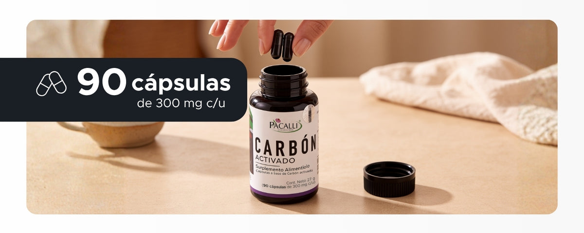 Carbón Activado Vegetal | 300 mg por cápsula · 90 caps